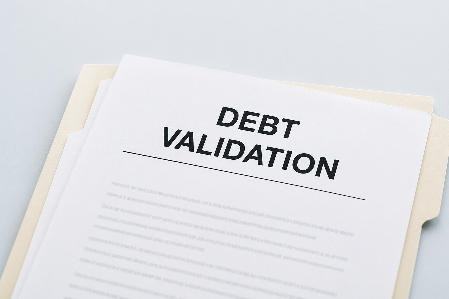 Debt Validation Template
