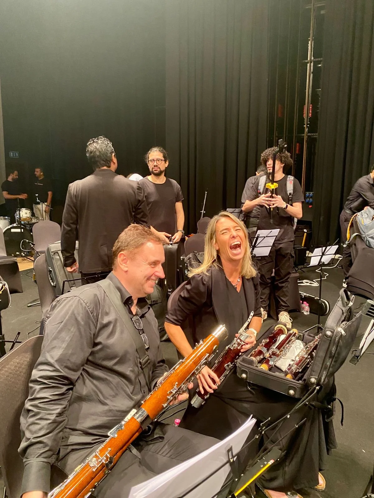 Bassoon section having fun.jpg