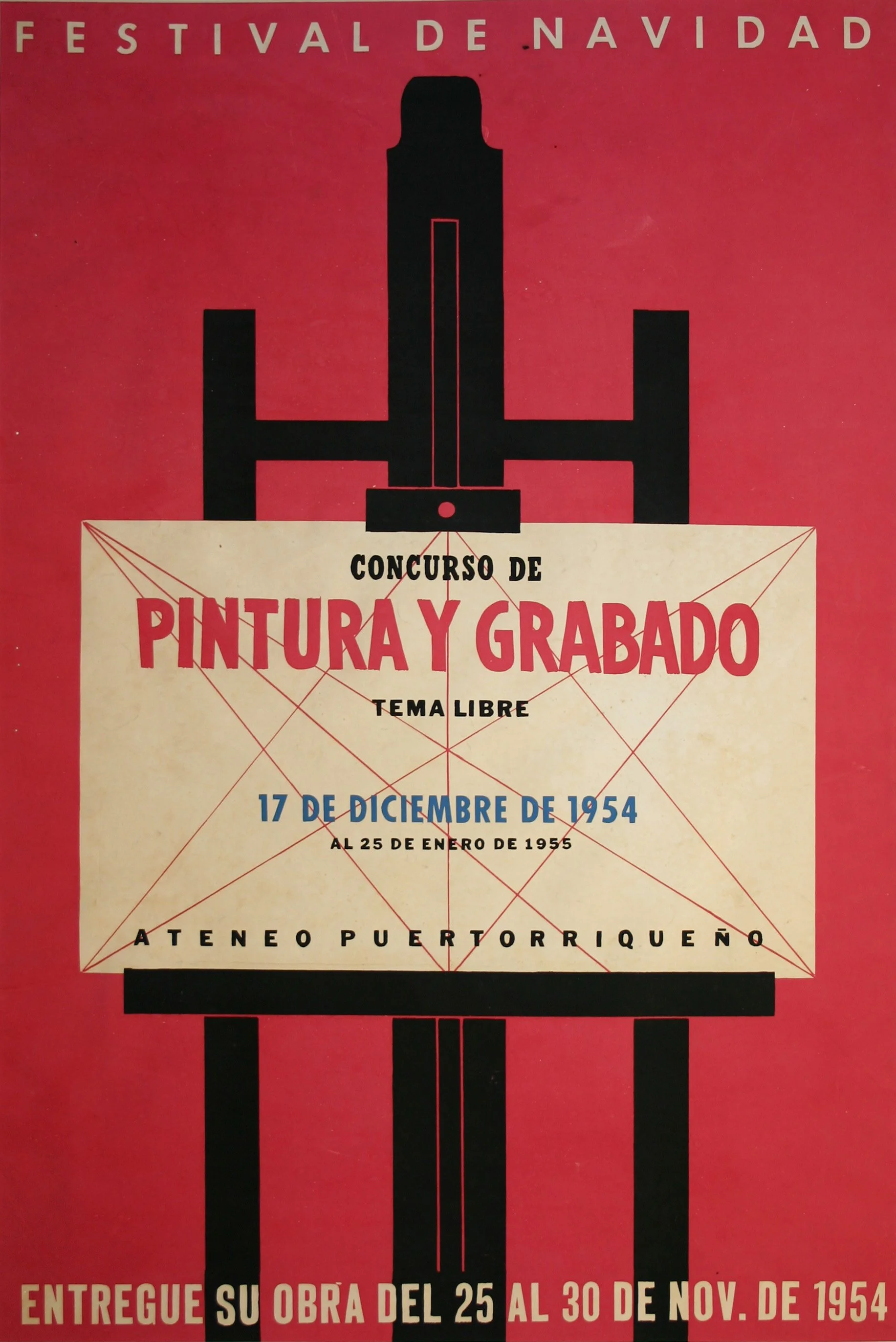 010_Rafael Tufiño_Festival de Navidad, Pintura y Grabado, Ateneo - 1954