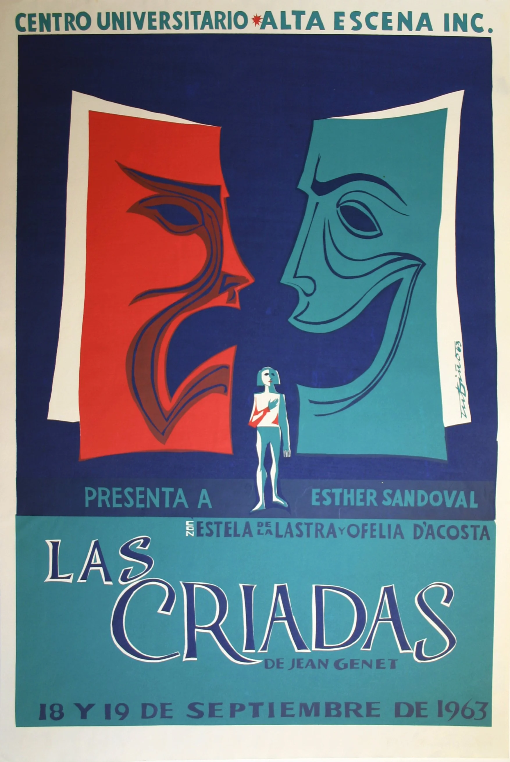 058_Rafael Tufiño_Alta Escena, Las Criadas - 1963
