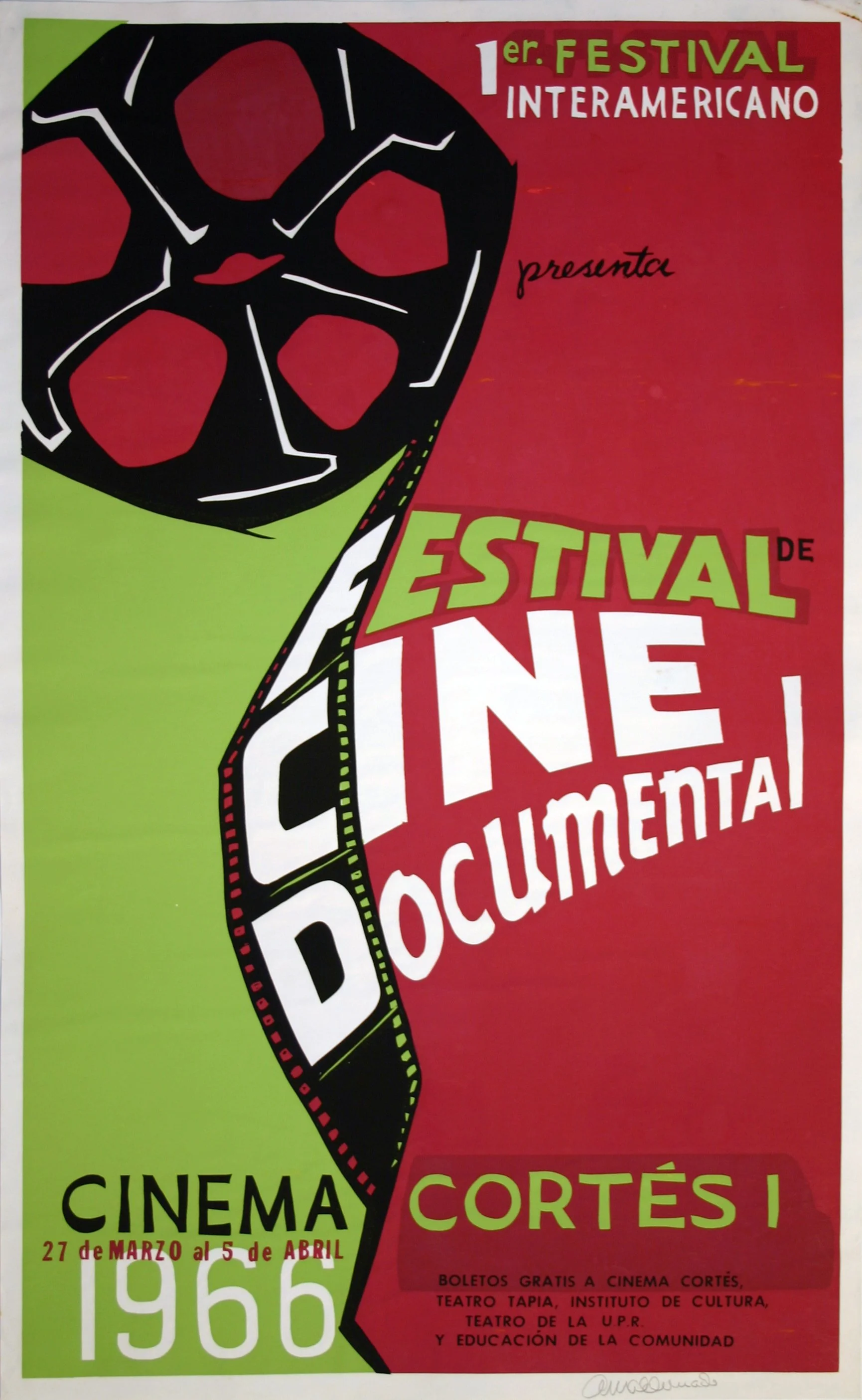 140_Tony Maldonado_1er Festival de Cine, Documental - 1966