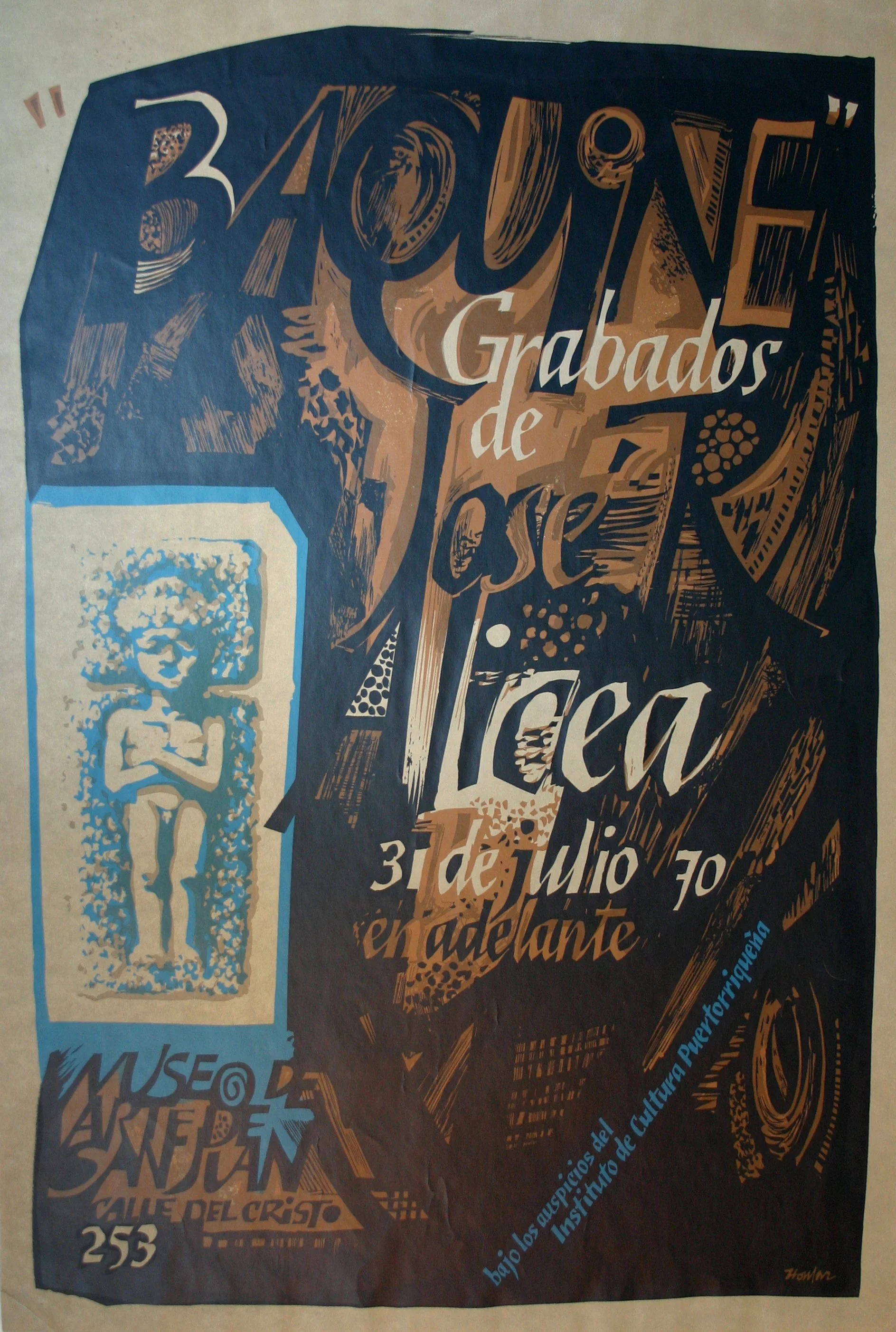 079_Lorenzo Homar_Baquiné, Exposición Alicea - 1970