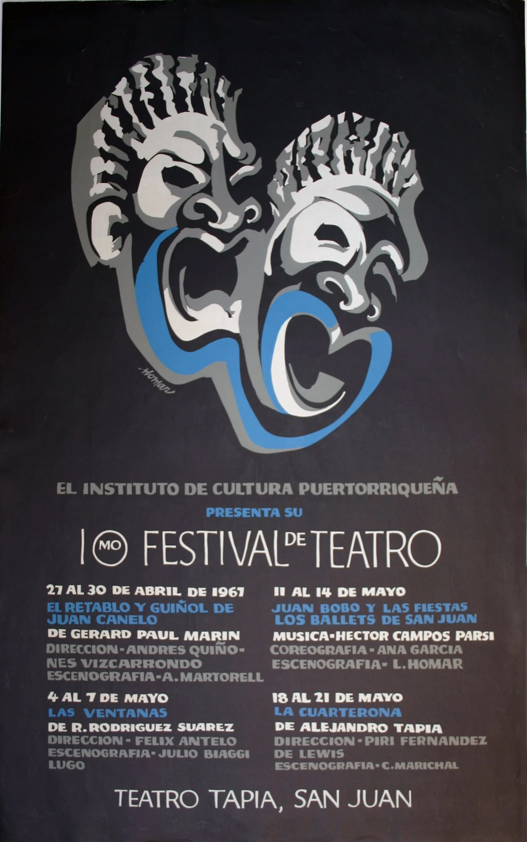 069_Lorenzo Homar_10mo Festival de Teatro - 1967