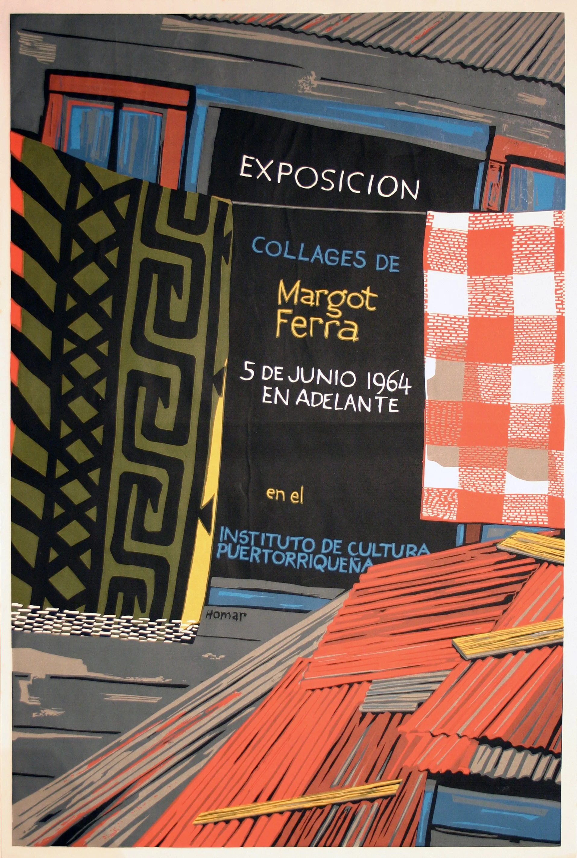 118_Lorenzo Homar_Exposición de Collages Margot Ferra - 1964