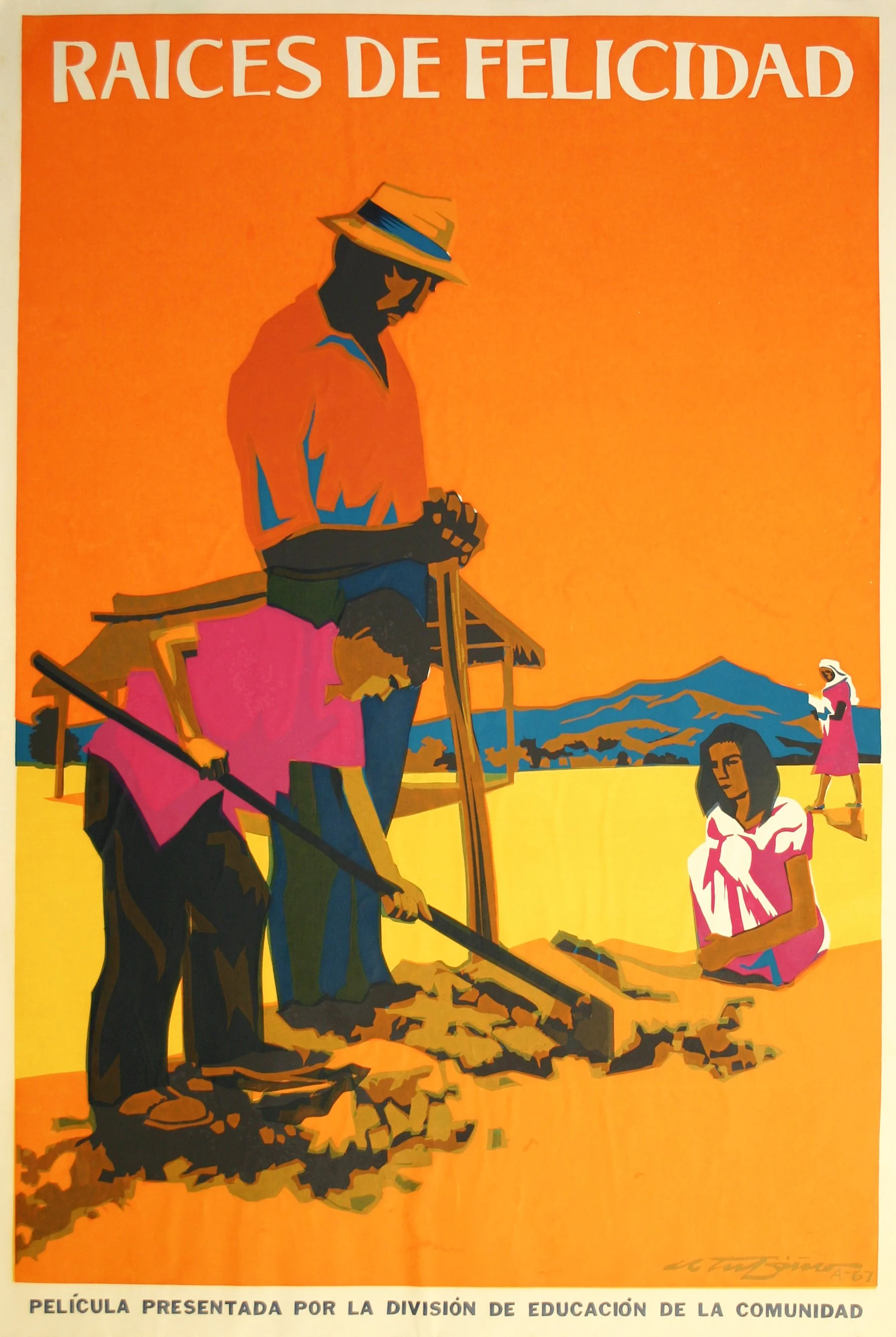 028_Rafael Tufiño_Raíces de Felicidad, DIVEDCO - 1967