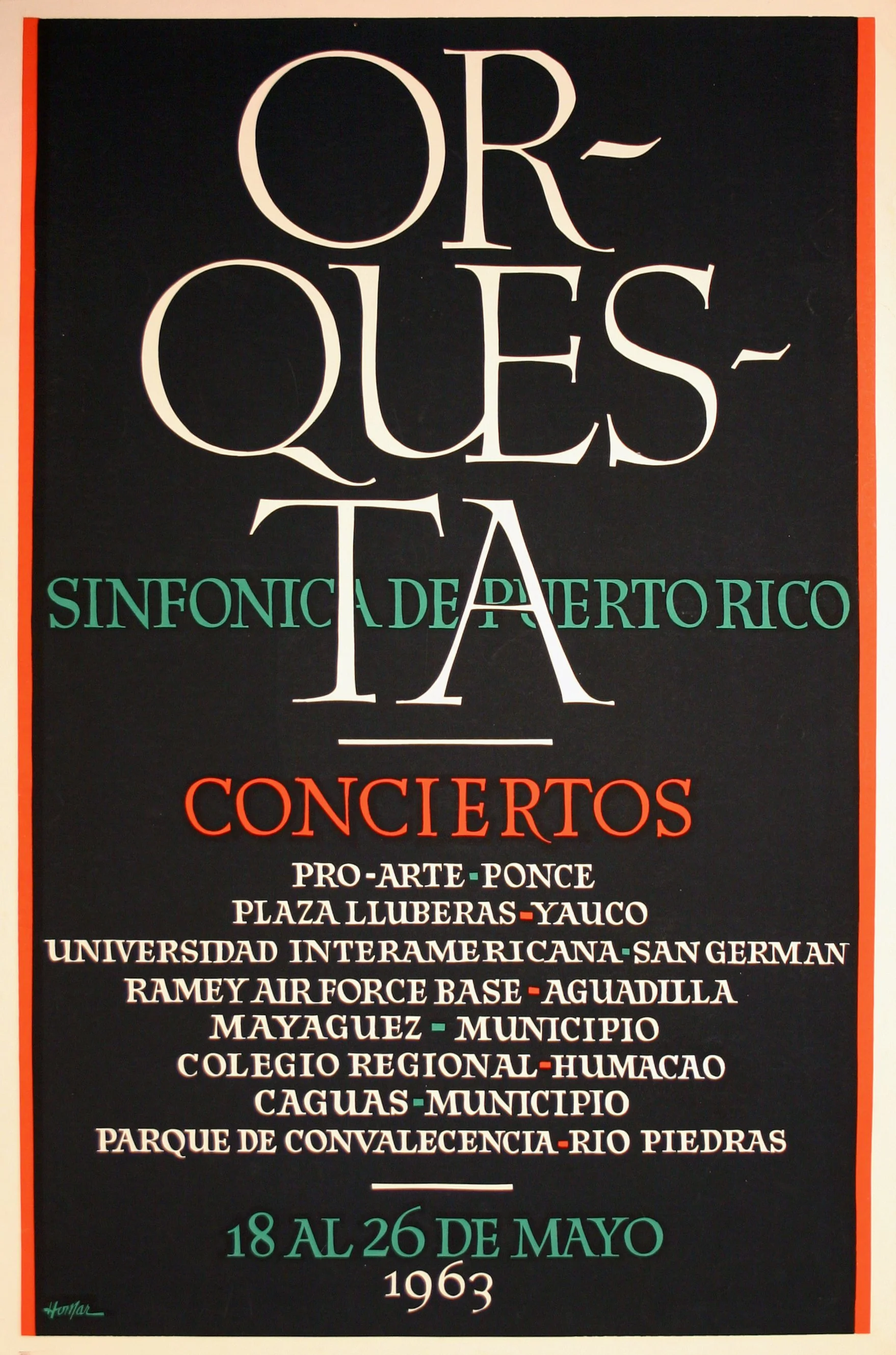 123_Lorenzo Homar_Orquesta Sinfónica de Puerto Rico - 1963