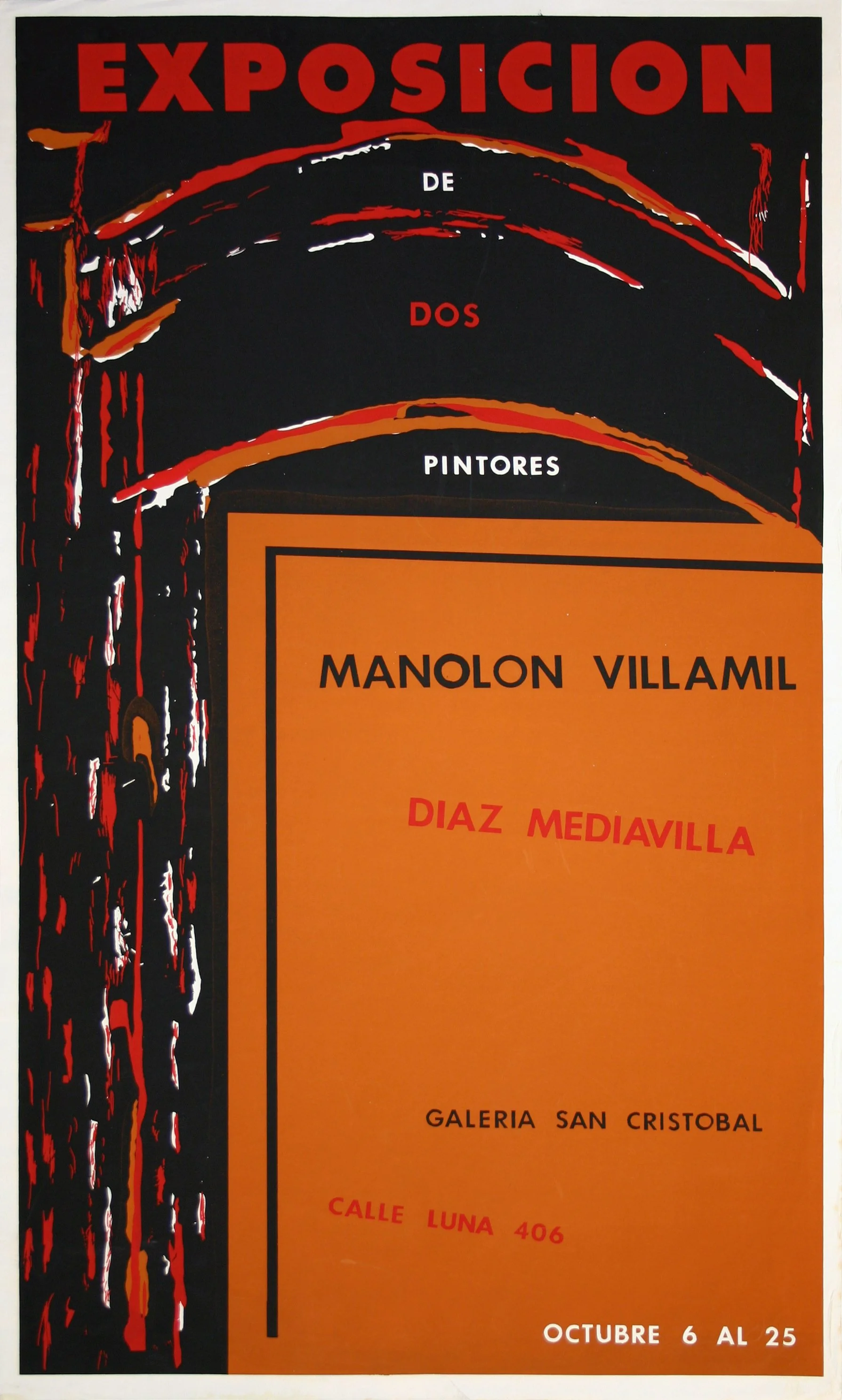 172_Manuel Hernández Acevedo_Exposición de Dos Pintores, Manolo Villamil, Díaz Mediavilla, Galería San Cristobal