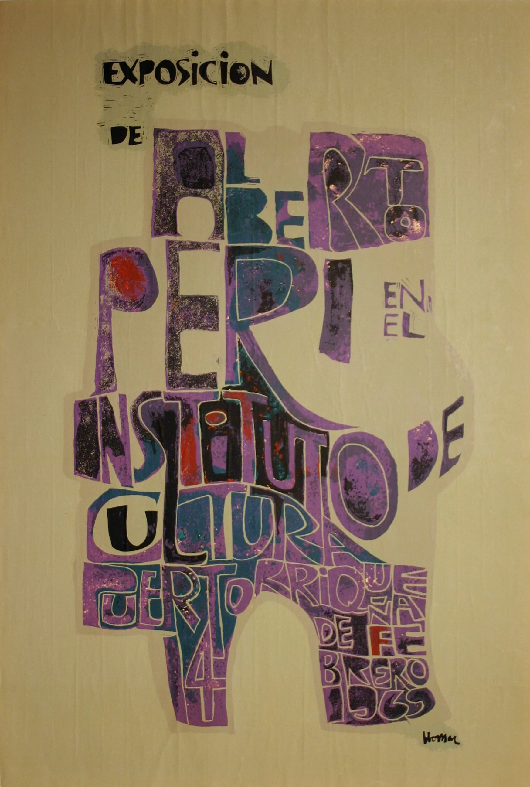 102_Lorenzo Homar_Exposición Alberto Peri - 1966