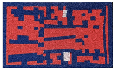 Gee's Bend Door Mat: Red All About it
