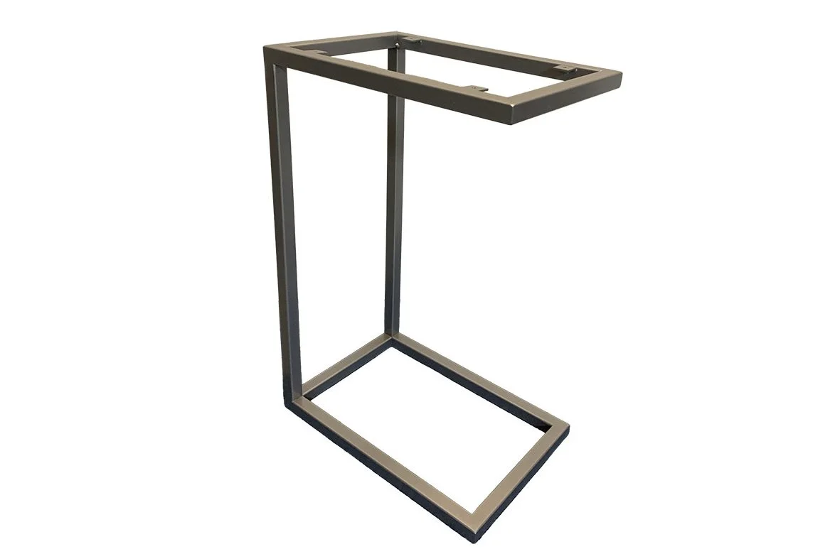 Metal frame for small pull-up table.