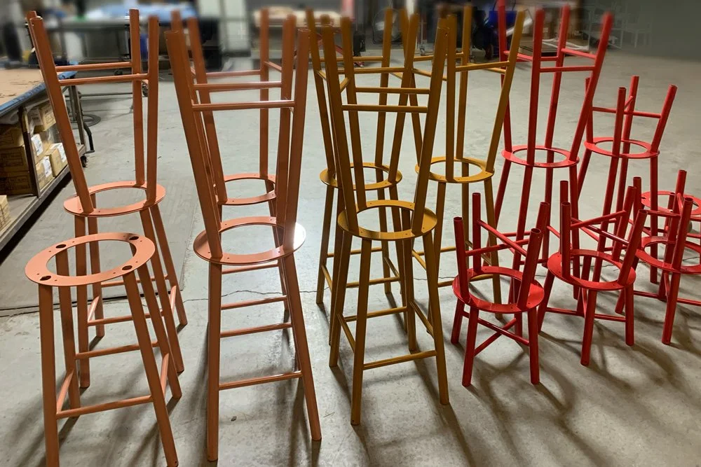 Powder Coating | Metal Chairs | Custom Colors