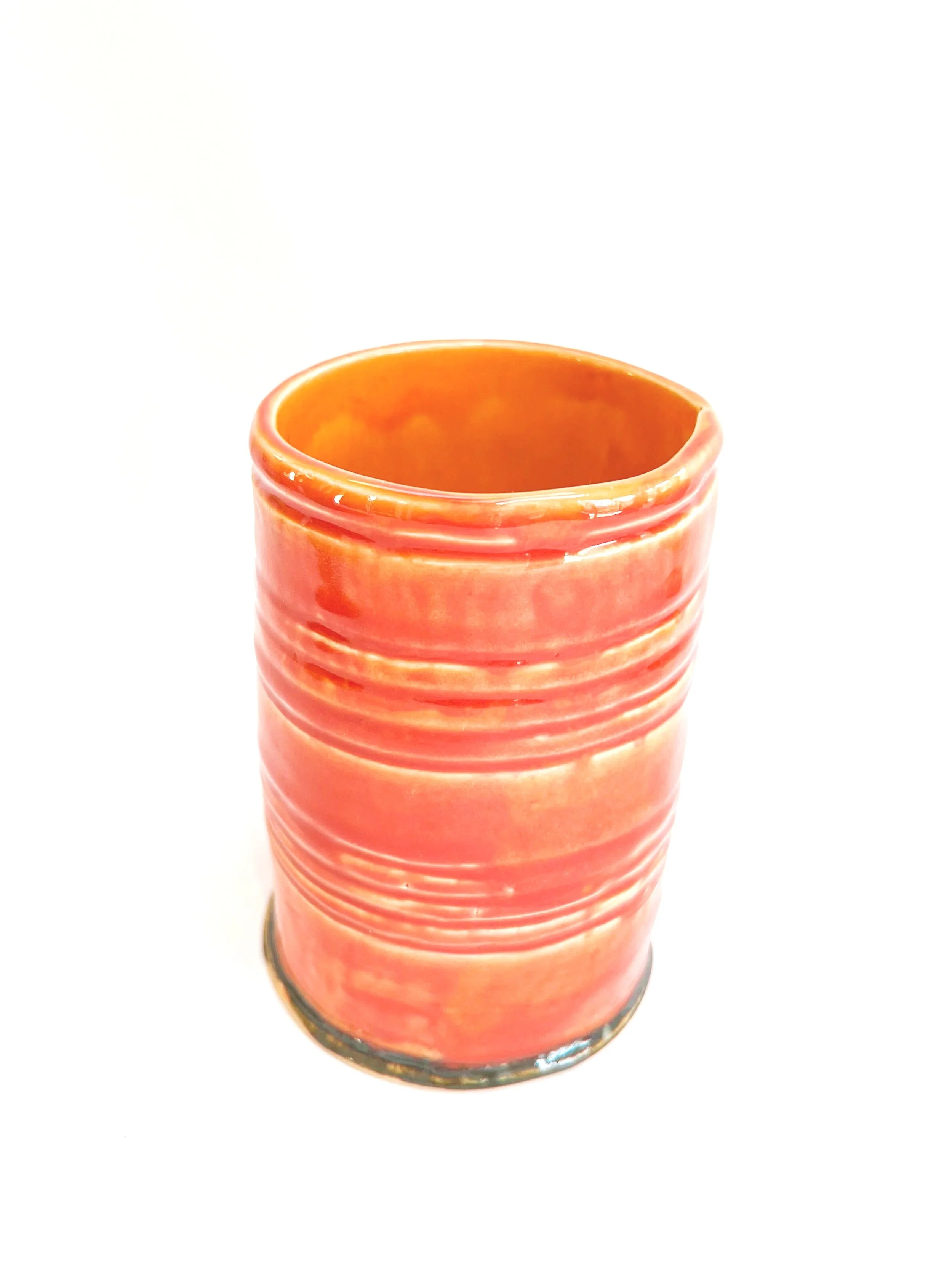 Two-Tone Cans - Orange & Red