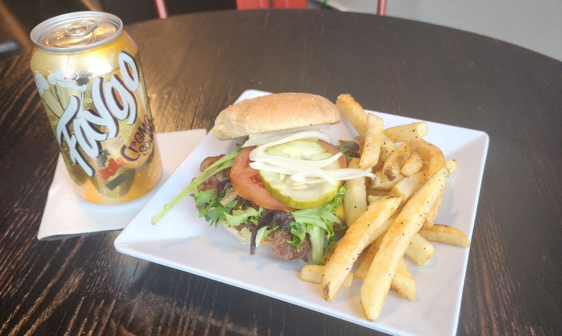 The Works Smash Burger with Fries & a Drink