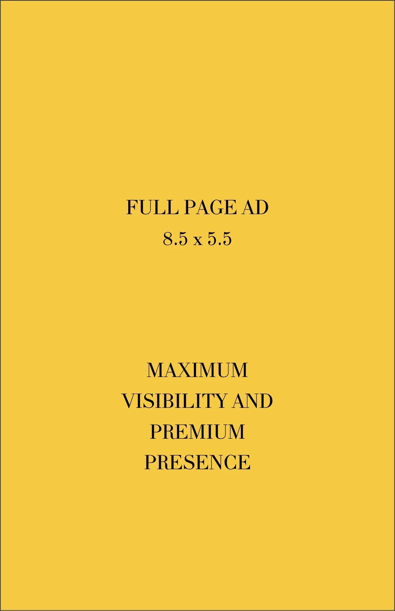 Full Page Ad