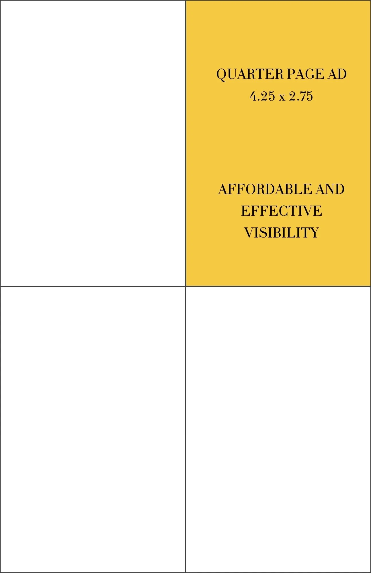 Quarter Page Ad