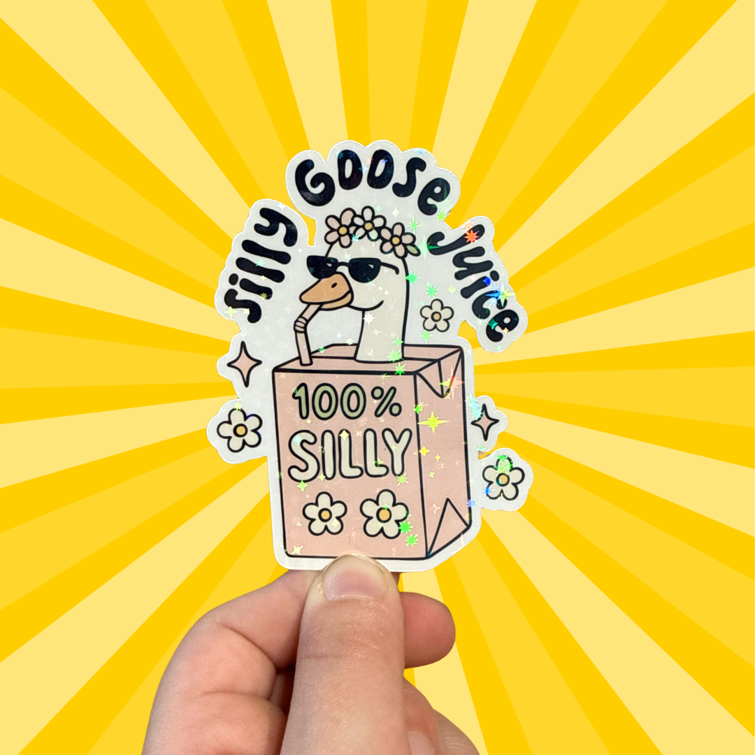Silly Goose Juice – 100% Silly Sticker