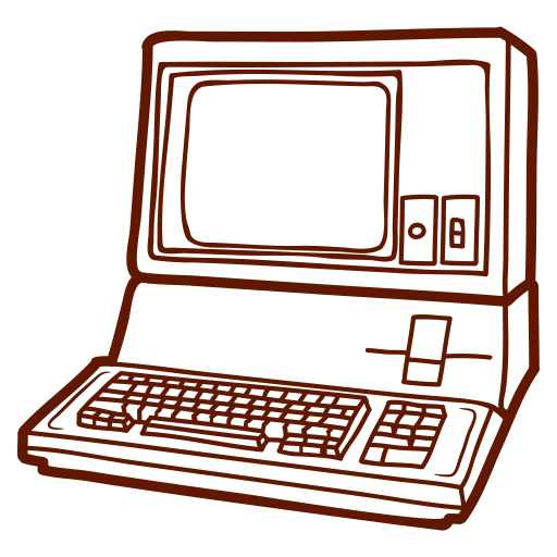 Vintage computer illustration