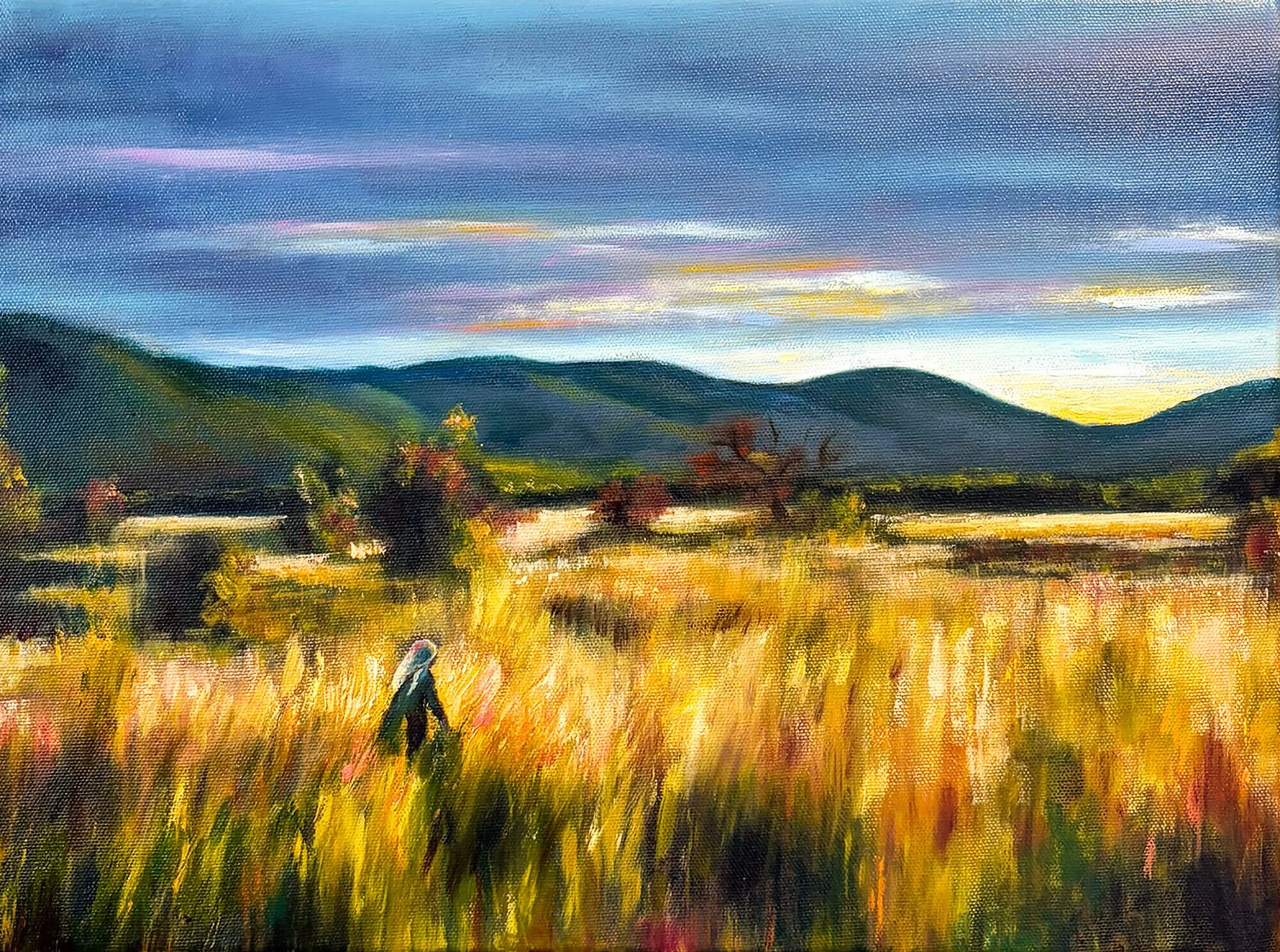  Among Those Who Seek The Dawn  
 Oil on canvas  
30 ×40 cm, 2026
