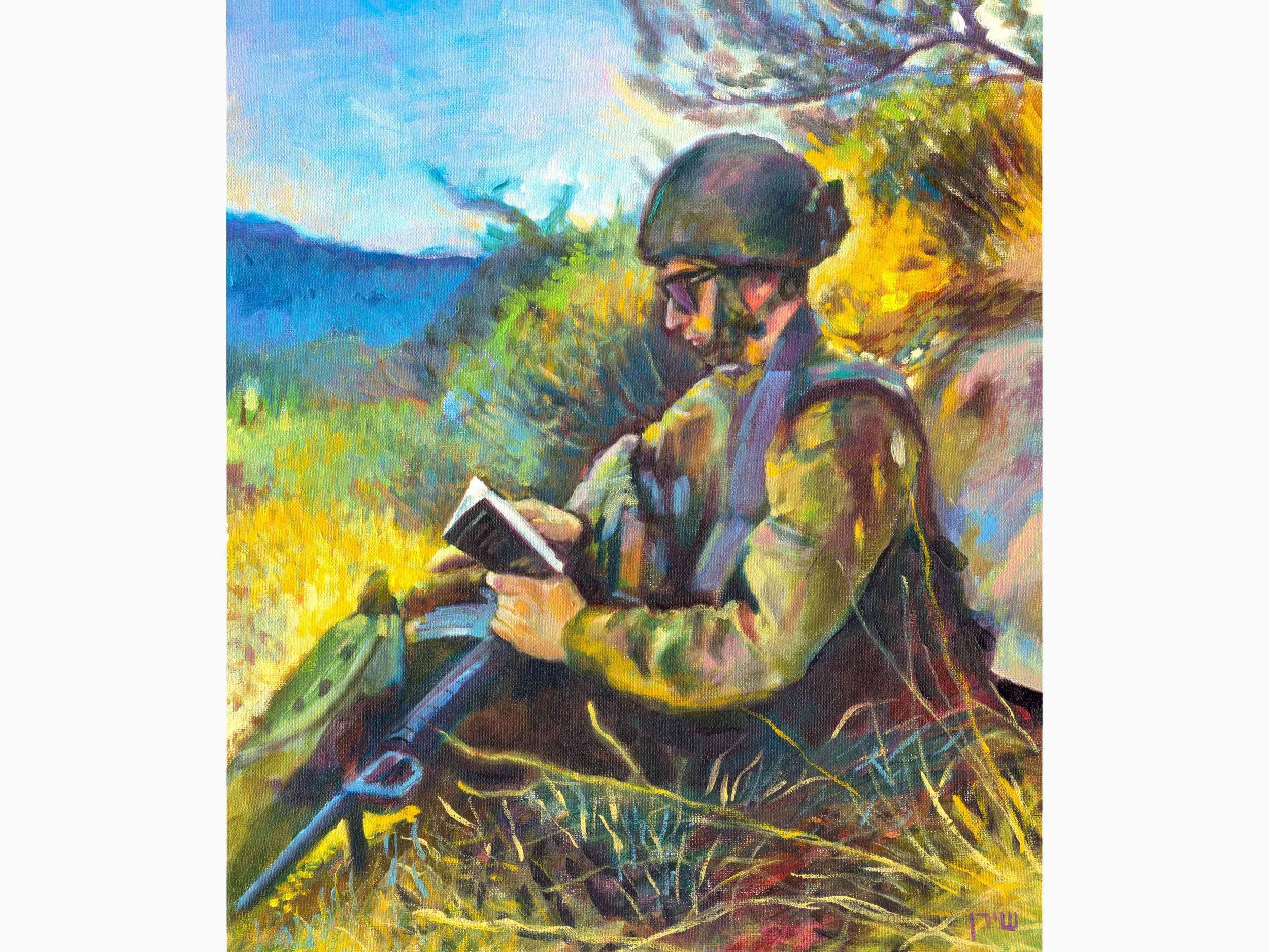  To Serve and Protect  
 Oil on canvas  
35 ×30 cm, 2024 
 Private Collection 