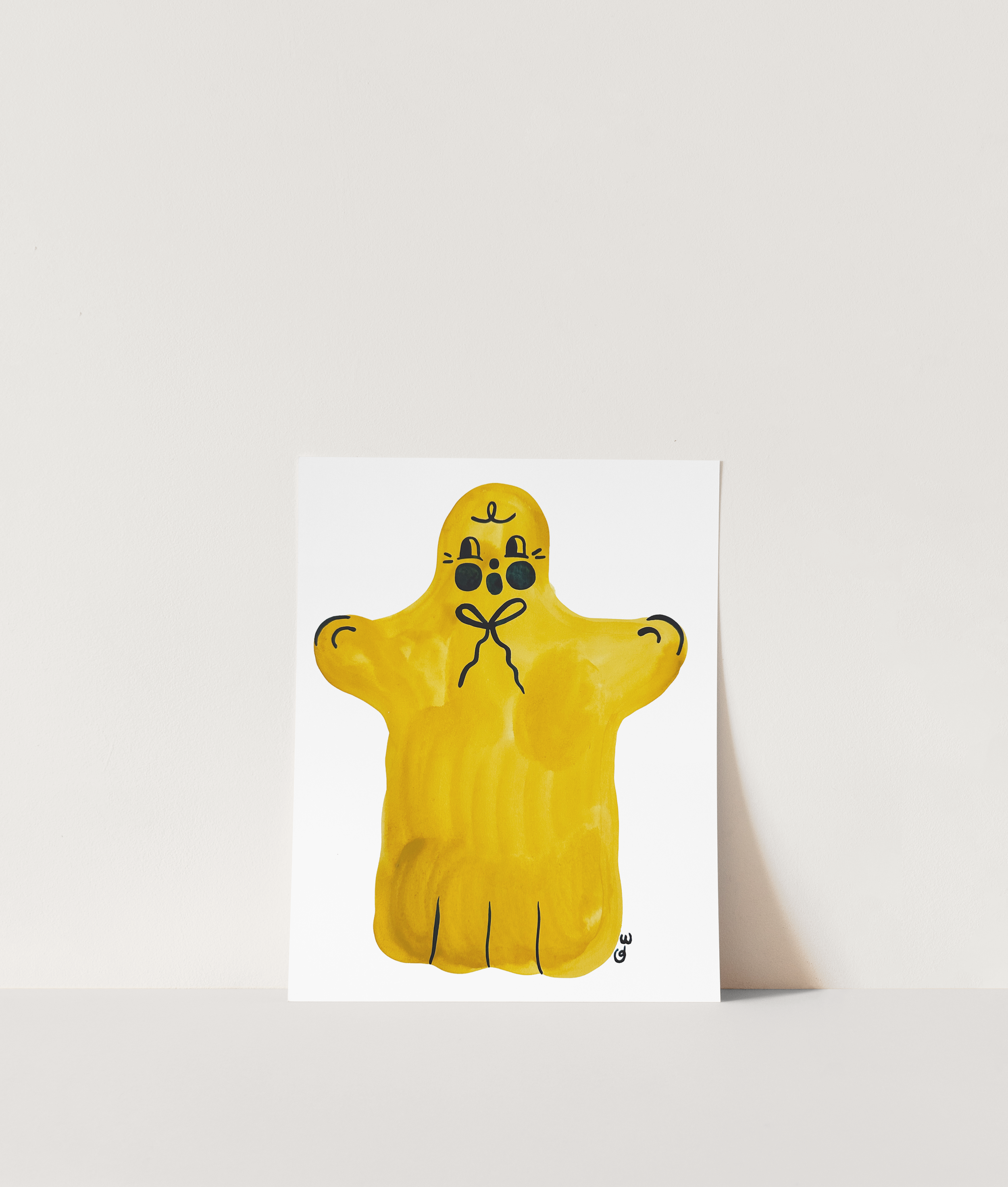 littleyellowghostwall.png