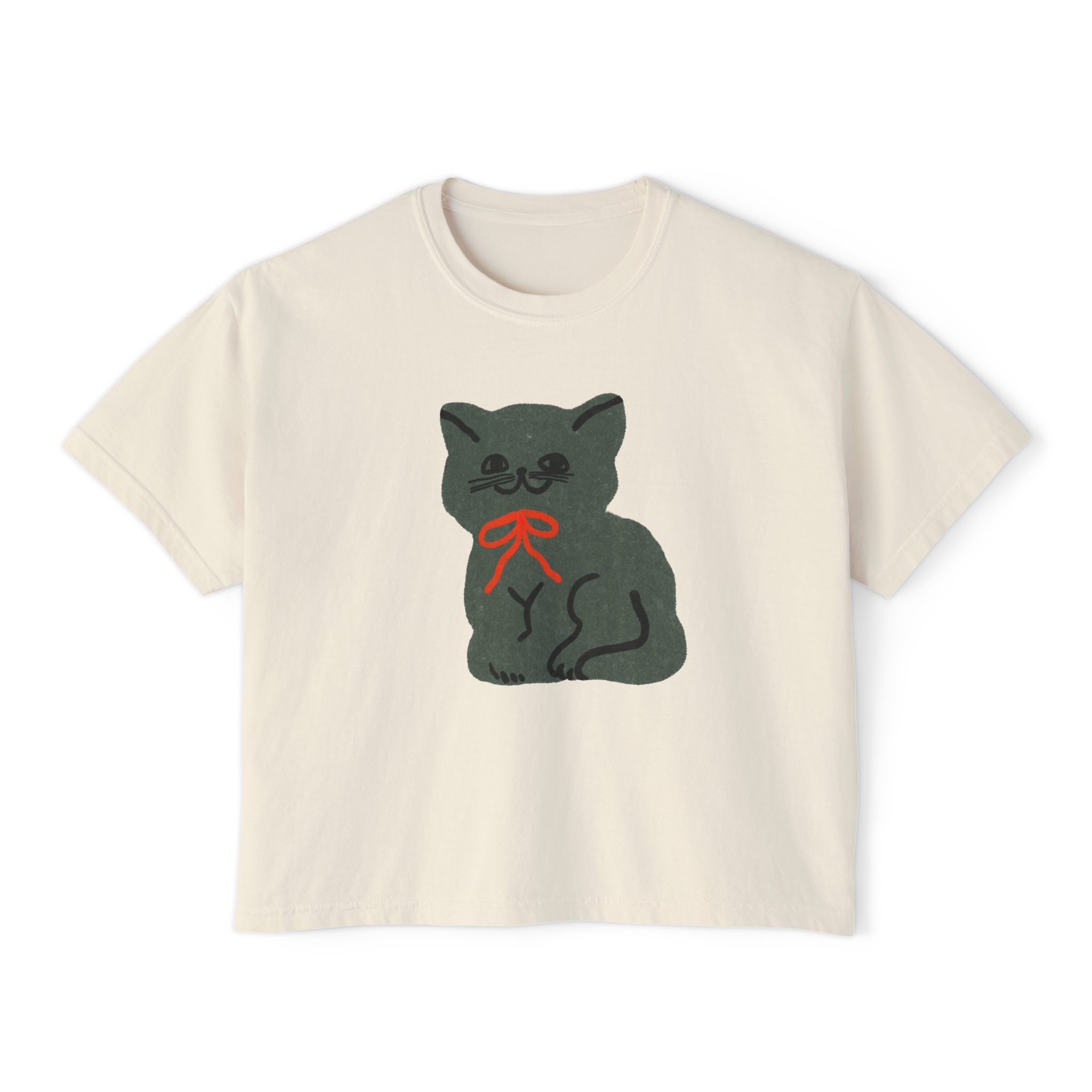 Fancy Cat Women's Boxy Tee