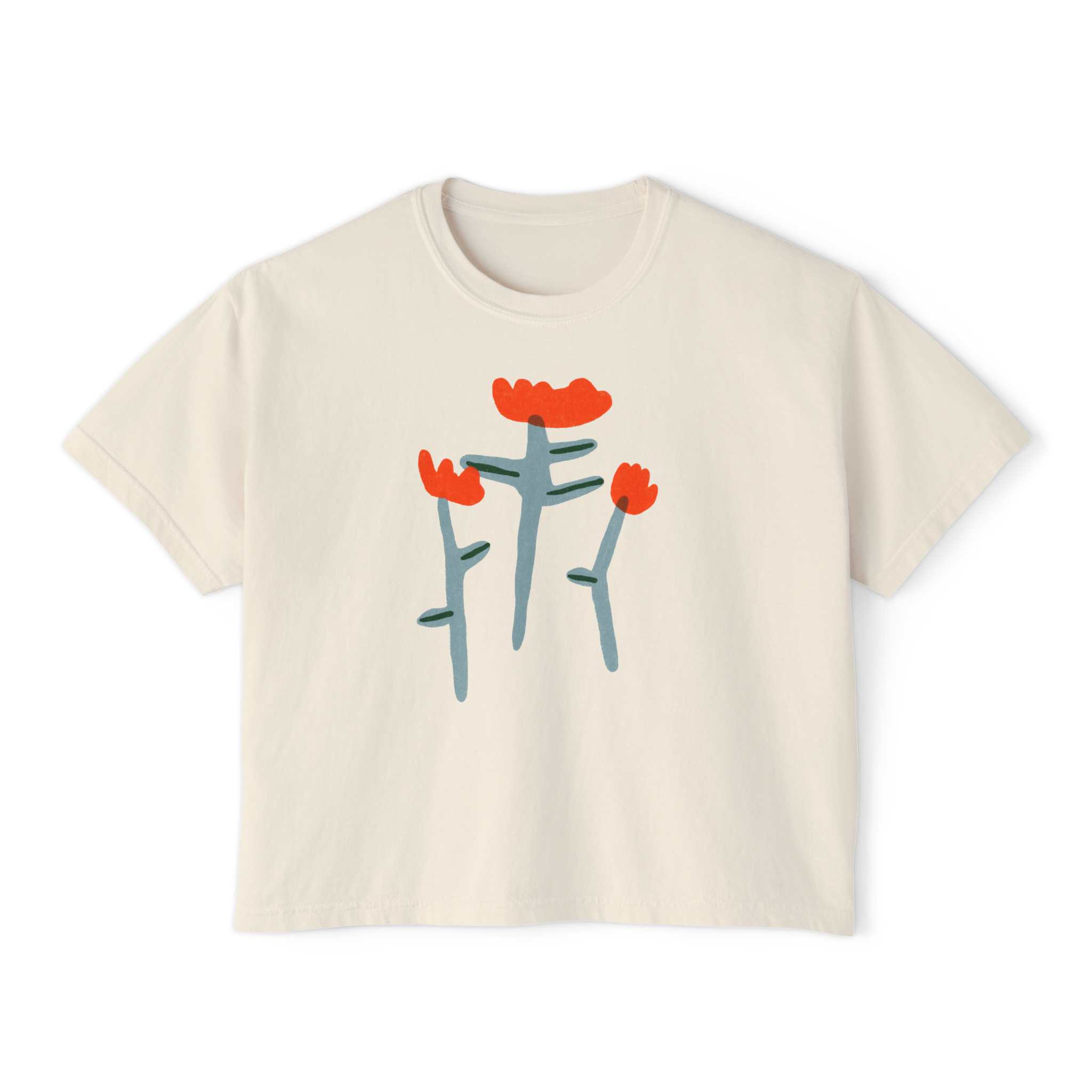 Tulips Women's Boxy Tee