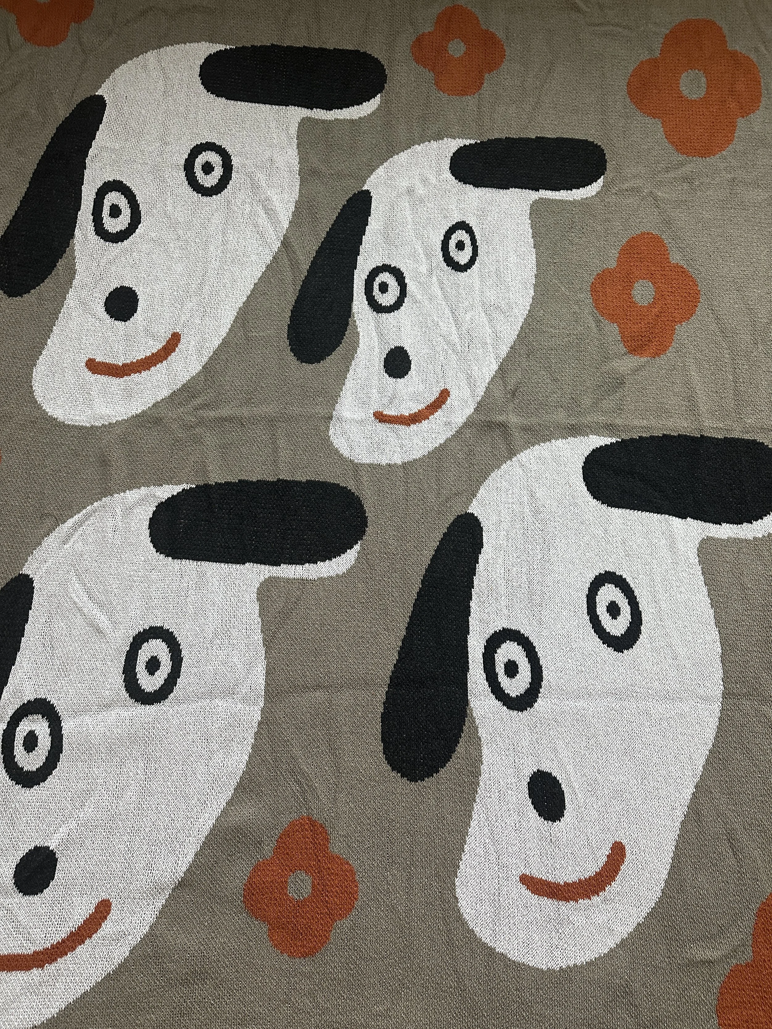 White Dog Blanket