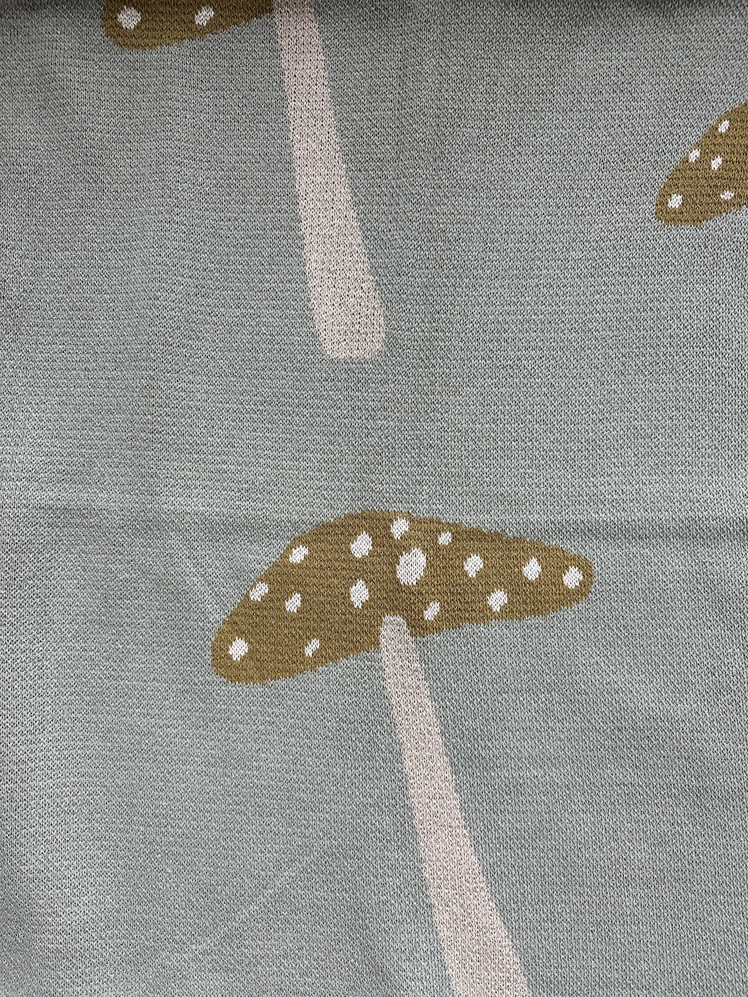 Blue Mushroom Blanket