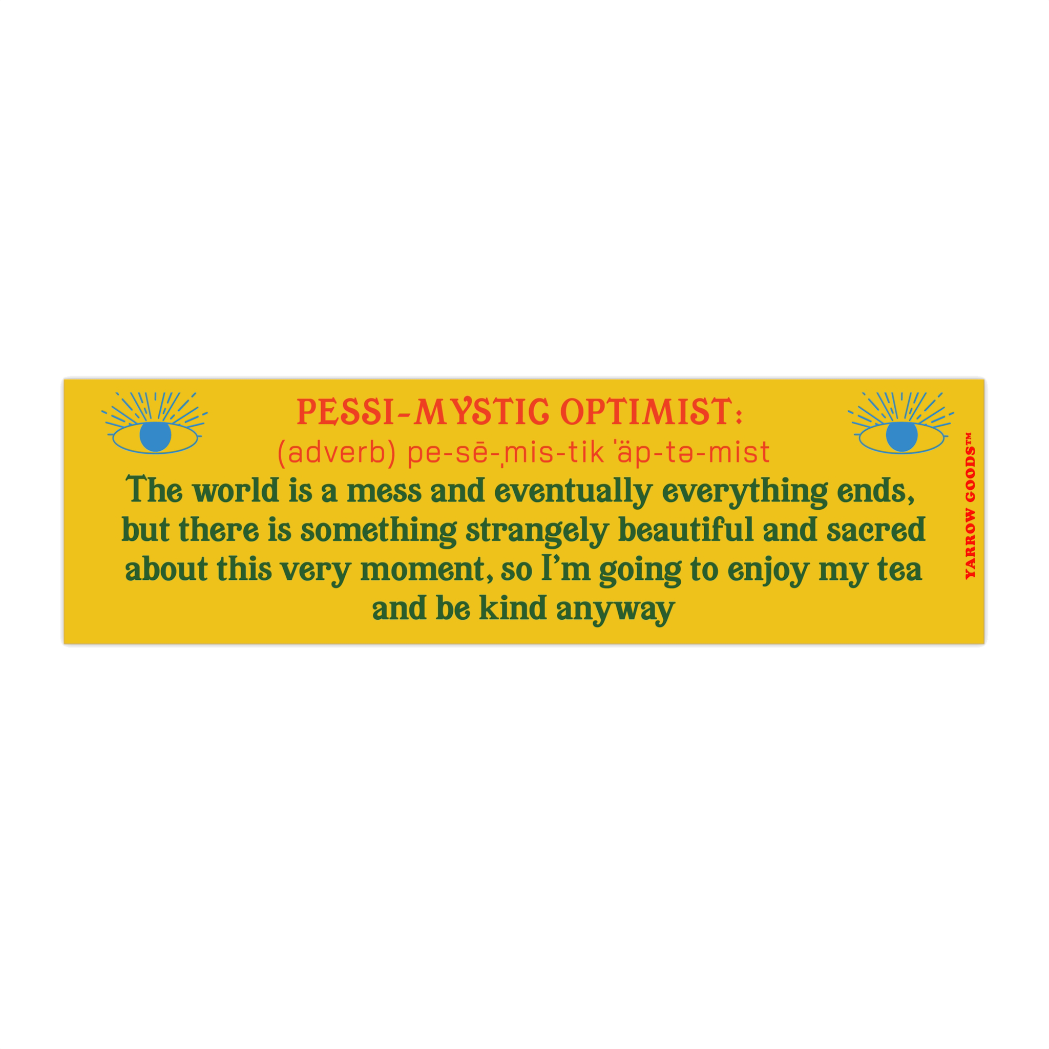 Pessi-MYSTIC Optimist Bumper Sticker