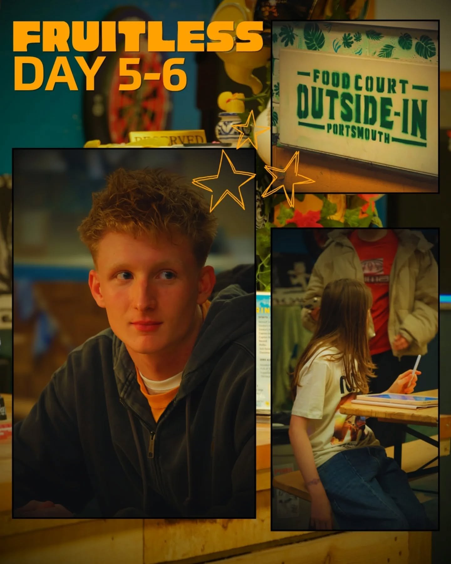 DAYS FIVE AND SIX FILMING DONE - Thank you to Outside In Foodcourt for letting us use their lovely location. All the cast and crew did such a good job, so proud. AND THANK YOU HOT DOG MAN, WE LOVE YOU!!!

@theo_k.b - BTS 

#shortfilm #portsmouthuni #
