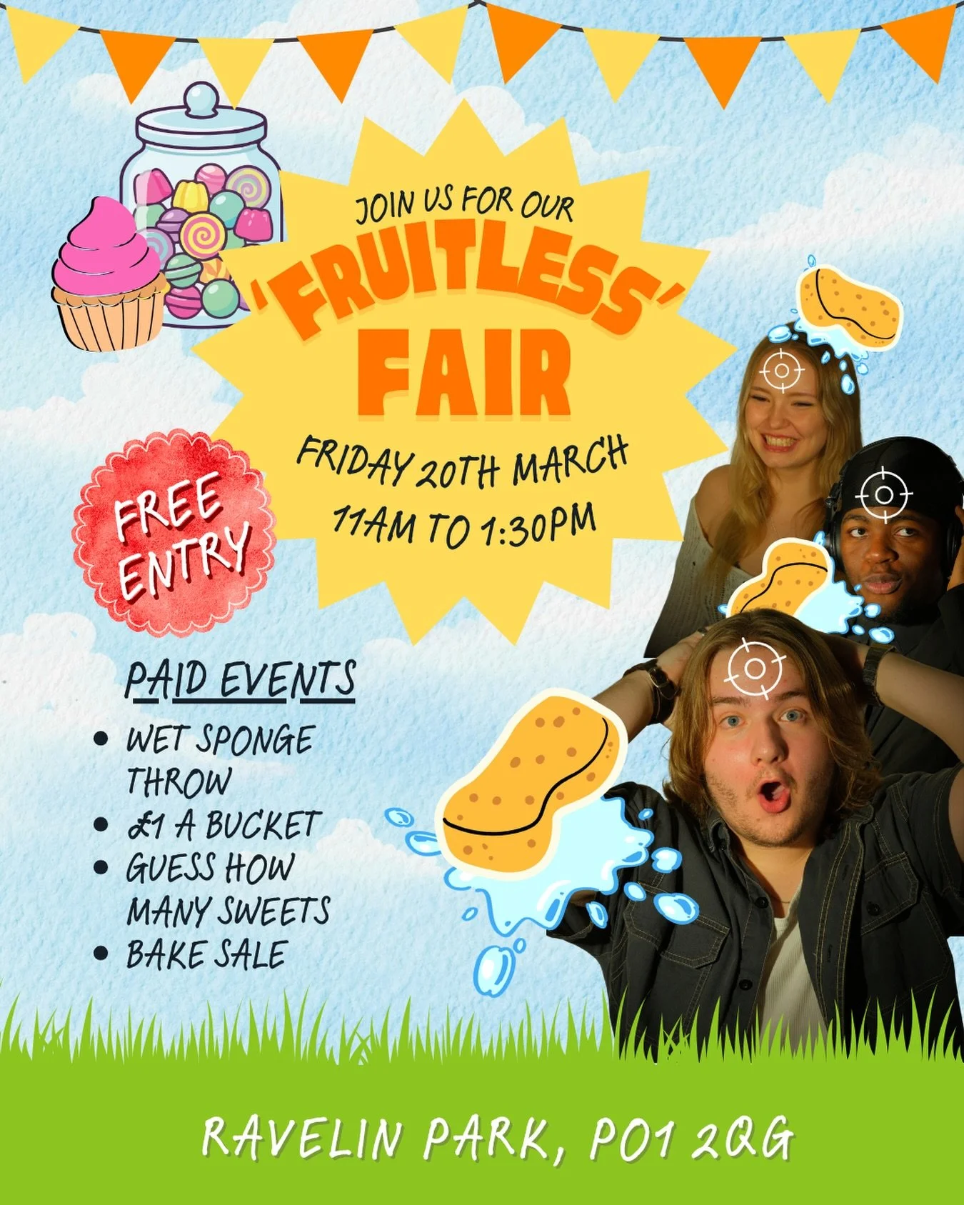 Come meet us at Ravelin Park this Friday from 11:00-1:30 for a fun day in the sun raising money for our film &lsquo;Fruitless&rsquo;! 

#shortfilm#fruitless#graduatefilm#indiefilm#fundraising