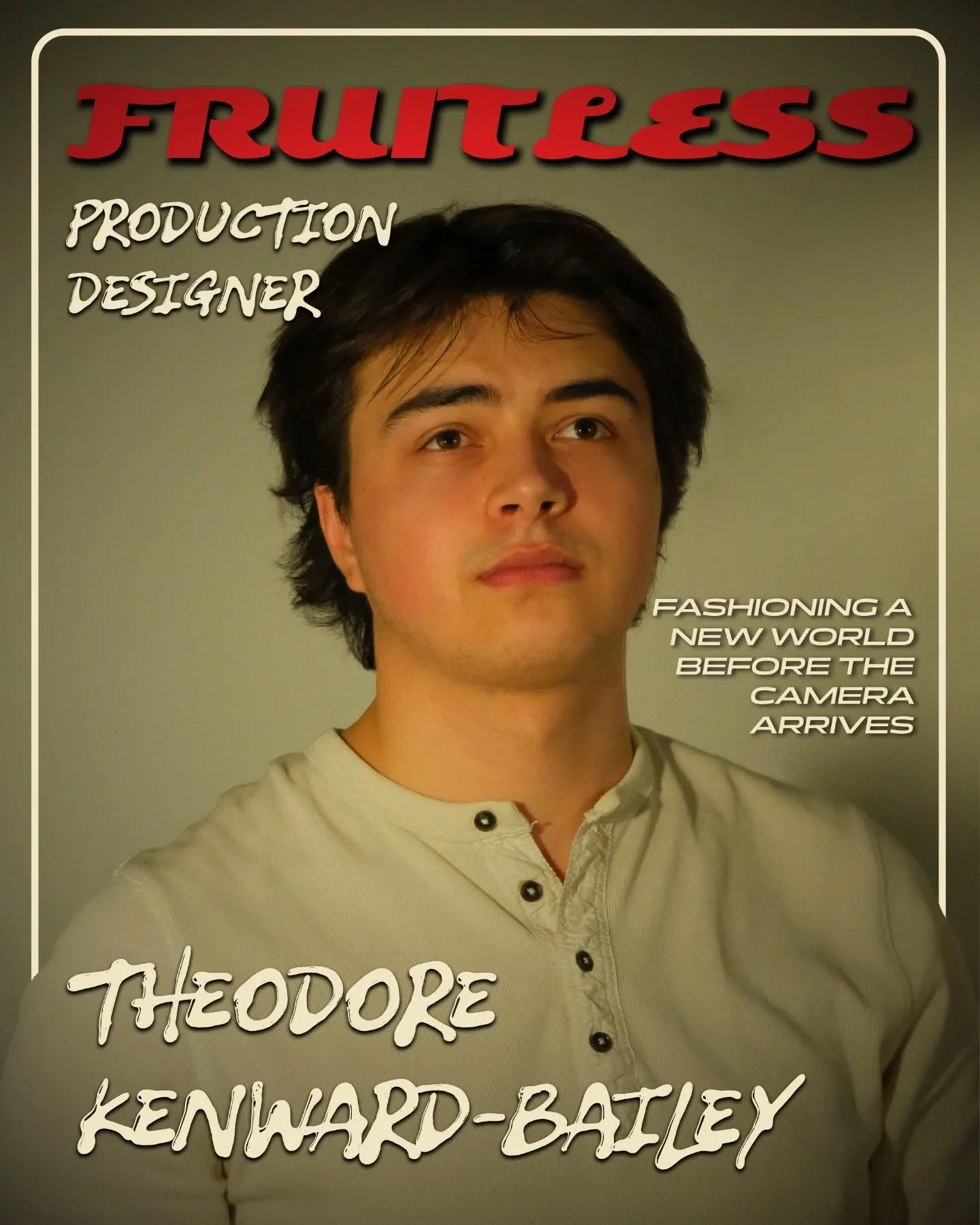 Our Production Designer Theodore Kenward-Bailey - Upcoming BAFP Short Film FRUITLESS 

#shortfilm #studentfilm #filmmaker #indiefilm #film #magazine #Fruitless #uop #graduatefilm #drama #fashion #portsmouthuni #bafp #productiondesign