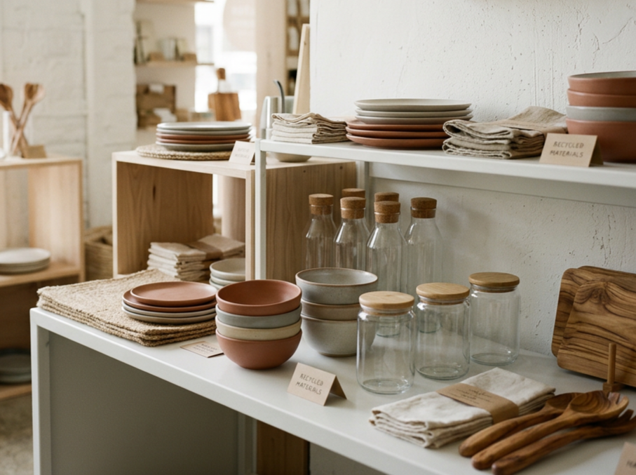 Sustainable product and packaging in retail store strategy consulting