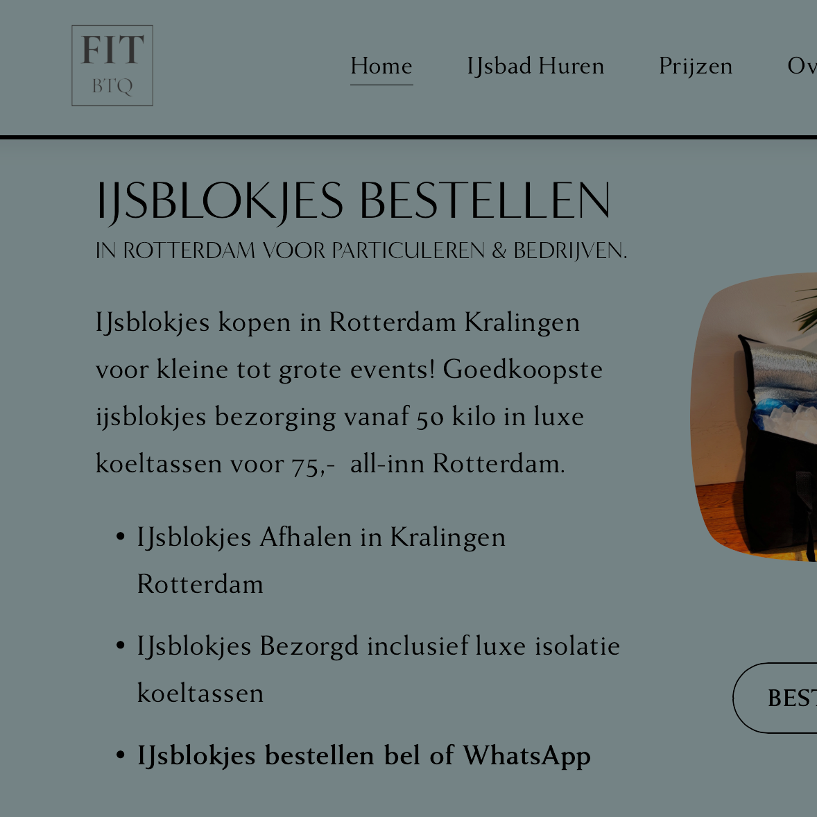 IJsblokjes Op Locatie