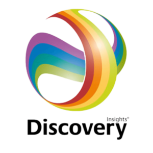 Colorful swirl logo with the word 'Discovery' and the tagline 'Insights' underneath.