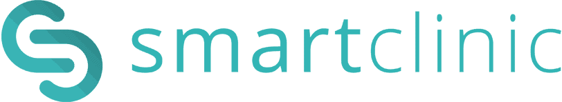 Smartclinic logo with stylized S and clinic name in teal