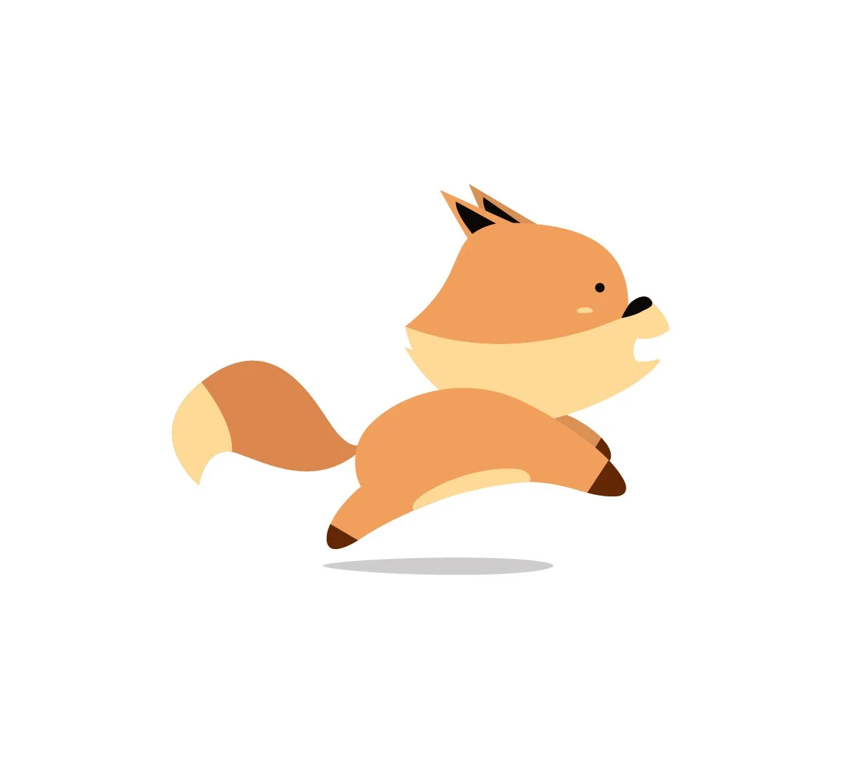 jumping fox