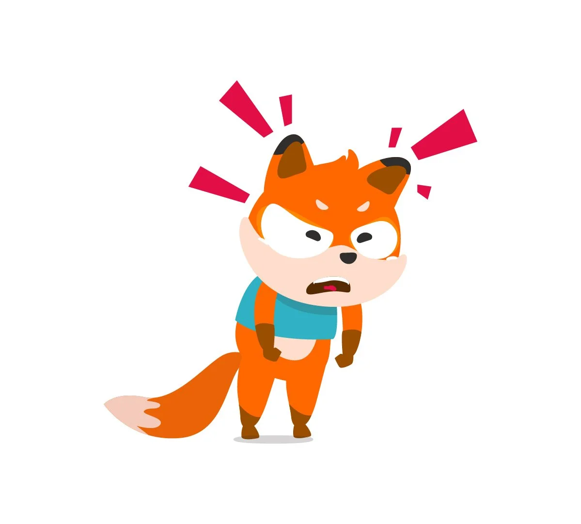 angry fox
