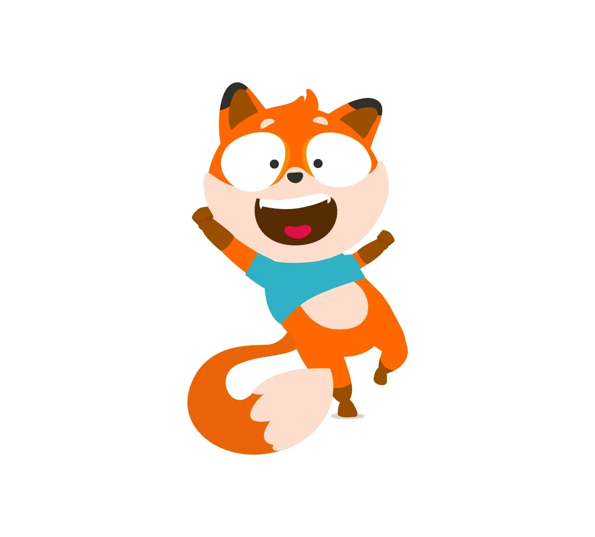 happy fox
