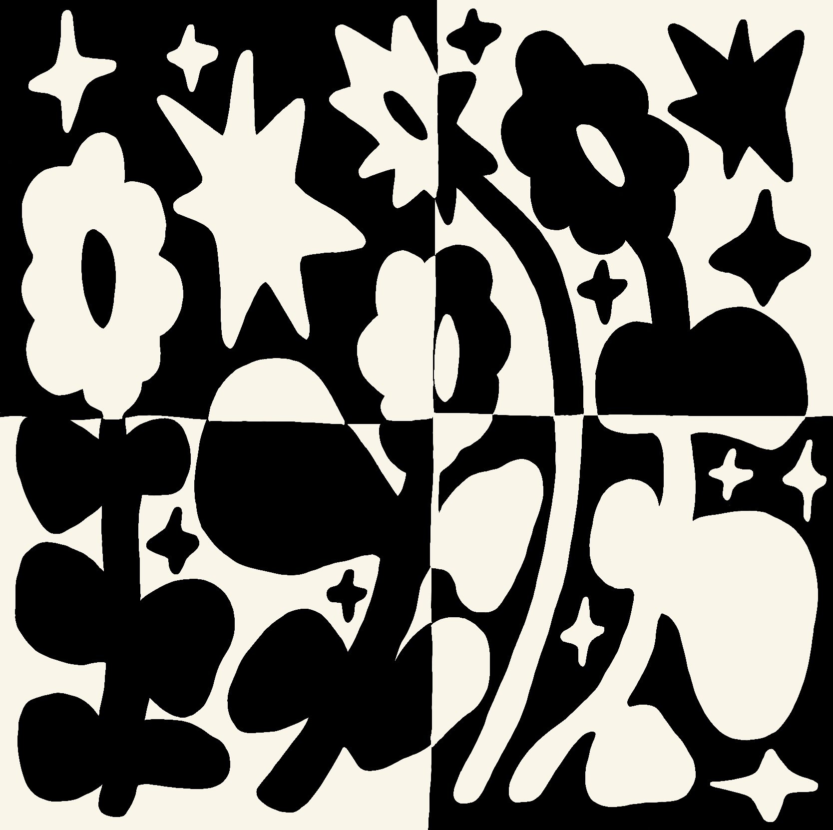 Funky flowers B&W.jpg