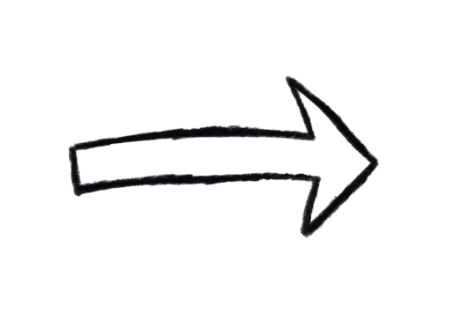 Hand-drawn black arrow pointing to the right.