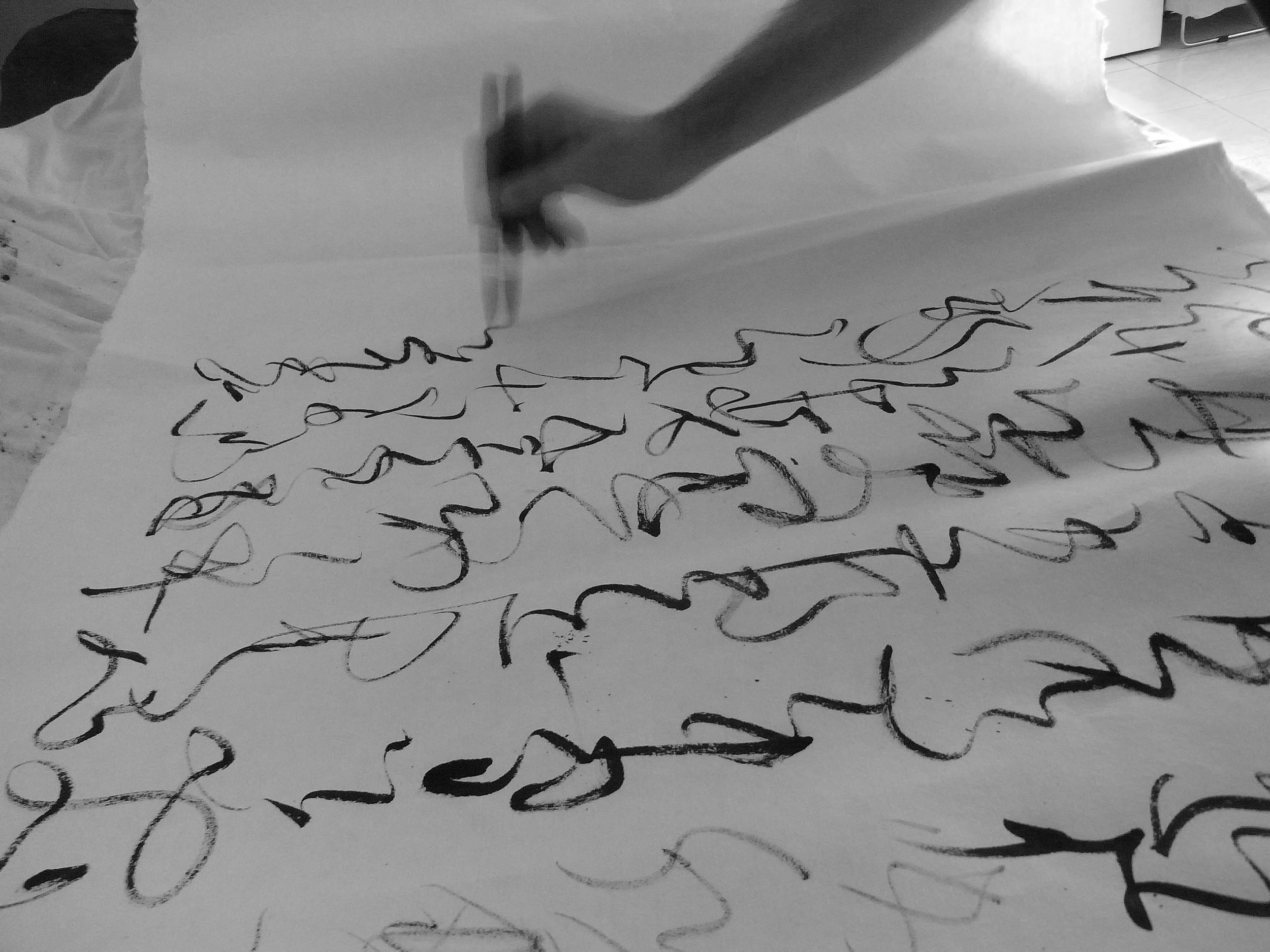 Kevin-Brown-Calligraphy-Blue-Cat-R0020163.JPG