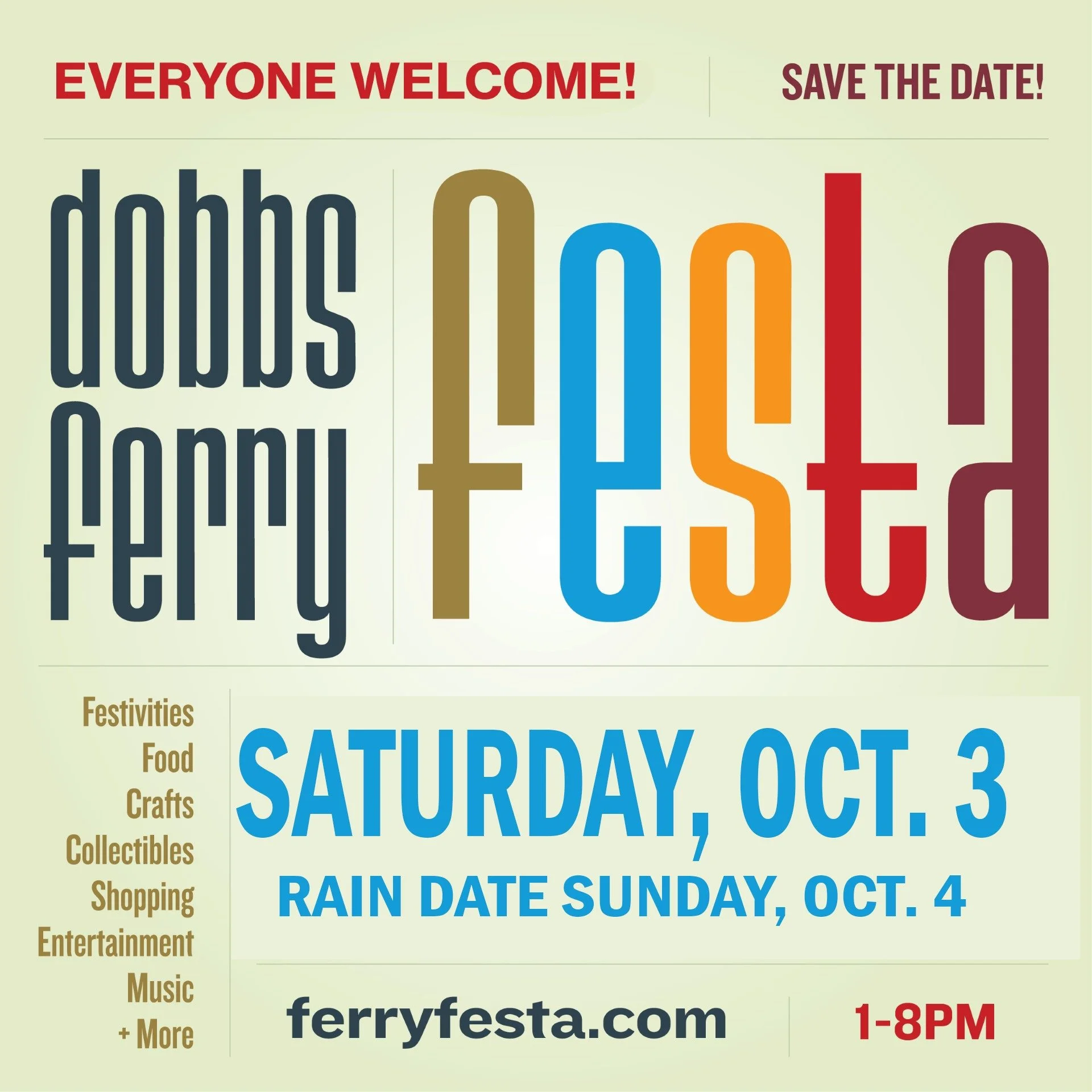 Whether you're a longtime resident or just curious about the Rivertowns, Ferry Festa is a chance to stroll, eat, listen, discover local businesses, and soak up the community spirit that makes Dobbs Ferry special. #festa #ferryfesta #dobbsferry #dobbs