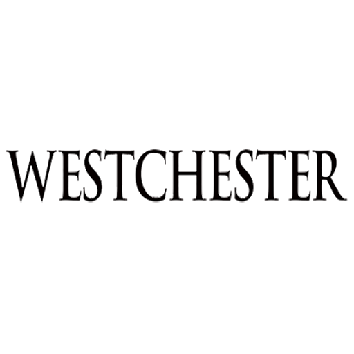 The logo for Westchester County, New York, featuring a shield emblem at the top.