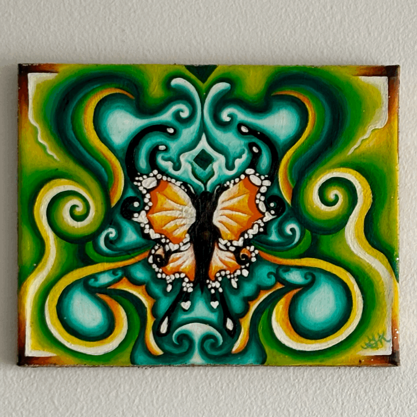 Acrylic Abstract Butterfly Painting
