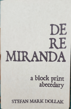 De Re Miranda: a block print abecedary