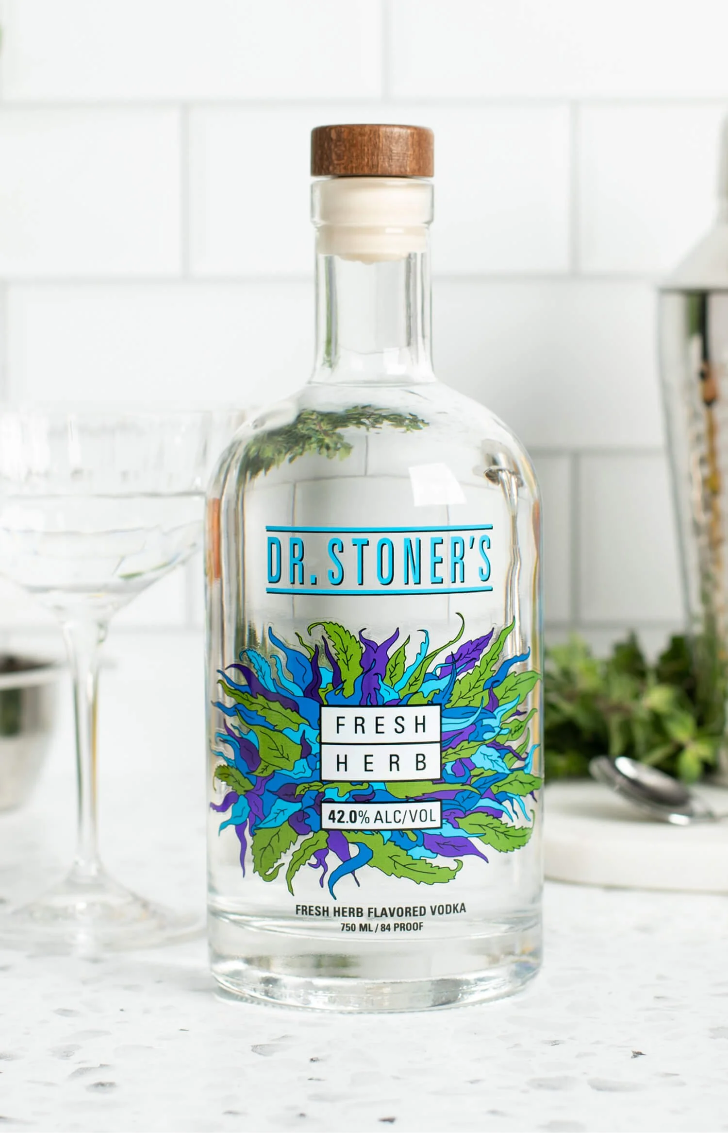 Dr. Stoners Vodka in Kitchen Instagram