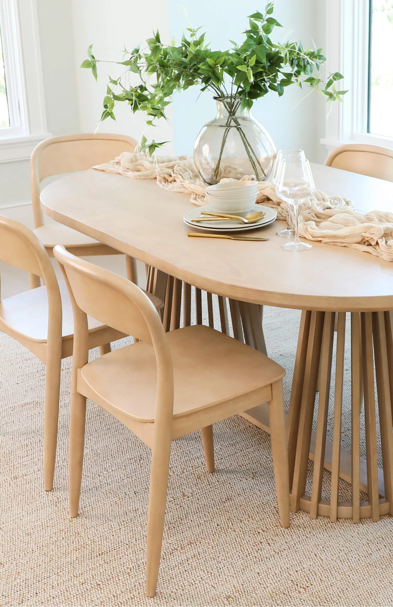 Plank+Beam Dining Room Table & Chairs Instagram