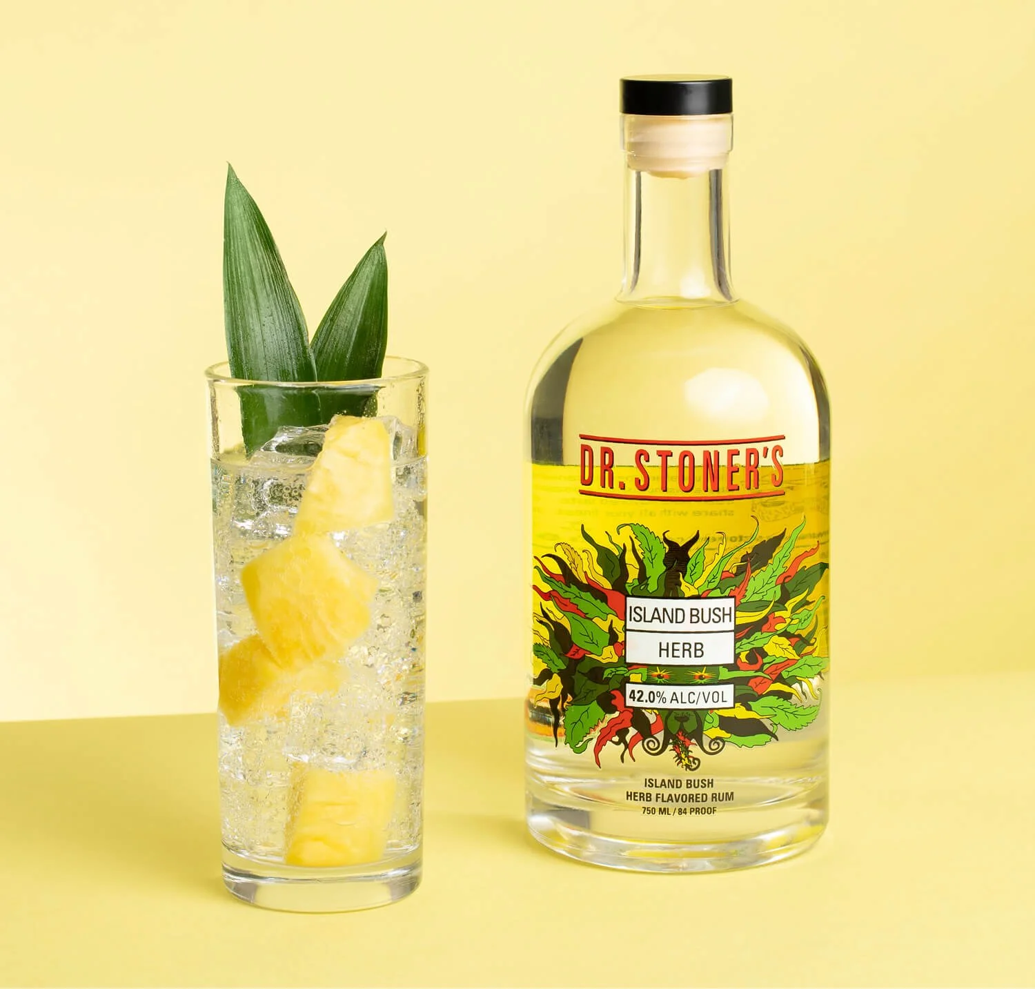 Dr. Stoners Rum & Pineapple Cocktail Styled