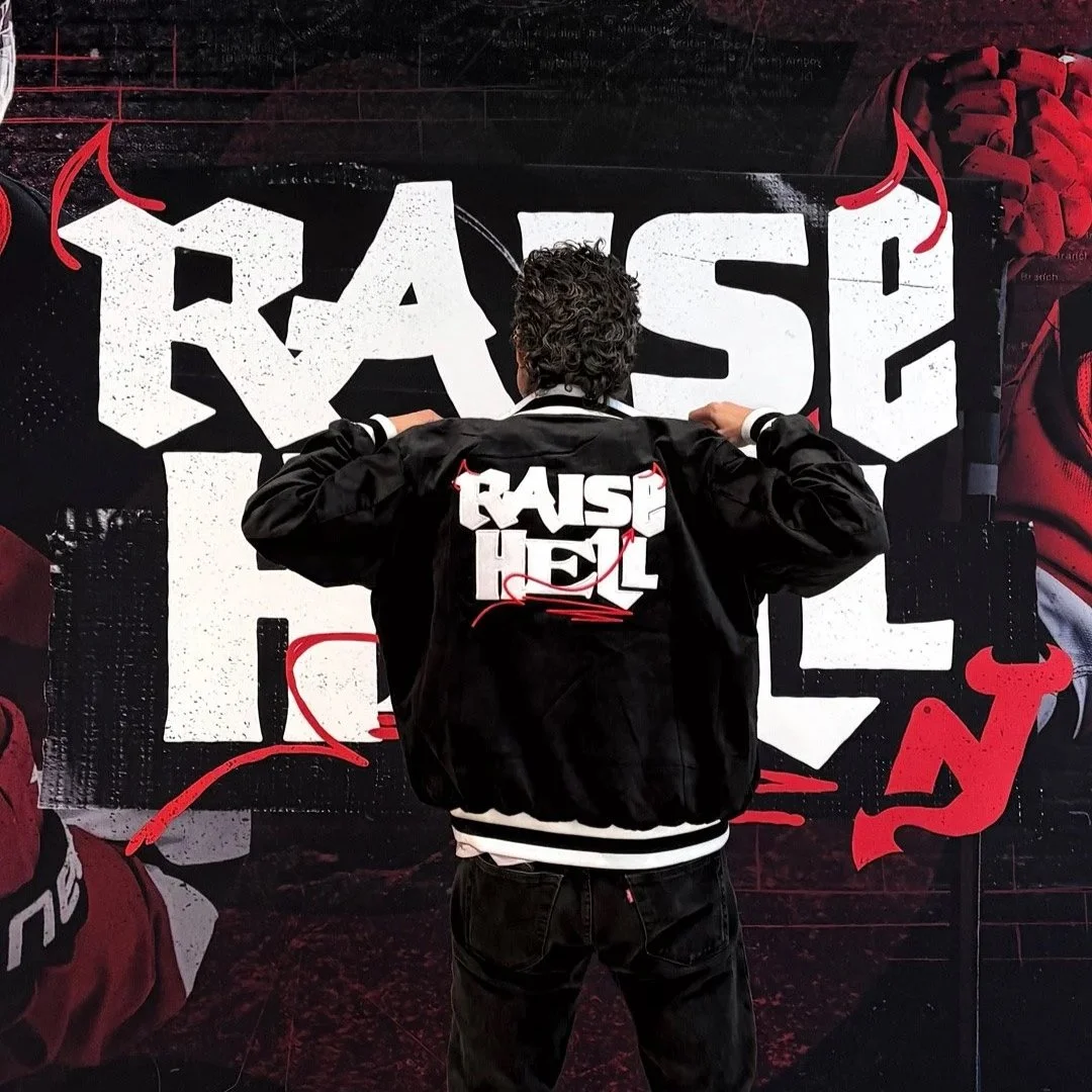 New Jersey Devils: 2025 Playoffs "Raise Hell" Campaign Application — Creative Direction & Design